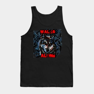 Walks alone Tank Top